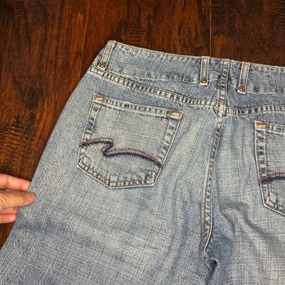 Lucky Brand Dungarees Vital Flare Wide Leg Long Length Jeans Size 6 (28) GUC - Picture 12 of 14